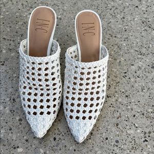 INC white mules